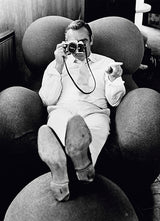 Sean Connery peers through a camera on the set of the James Bond film "Diamonds Are Forever", Las Vegas, 1971