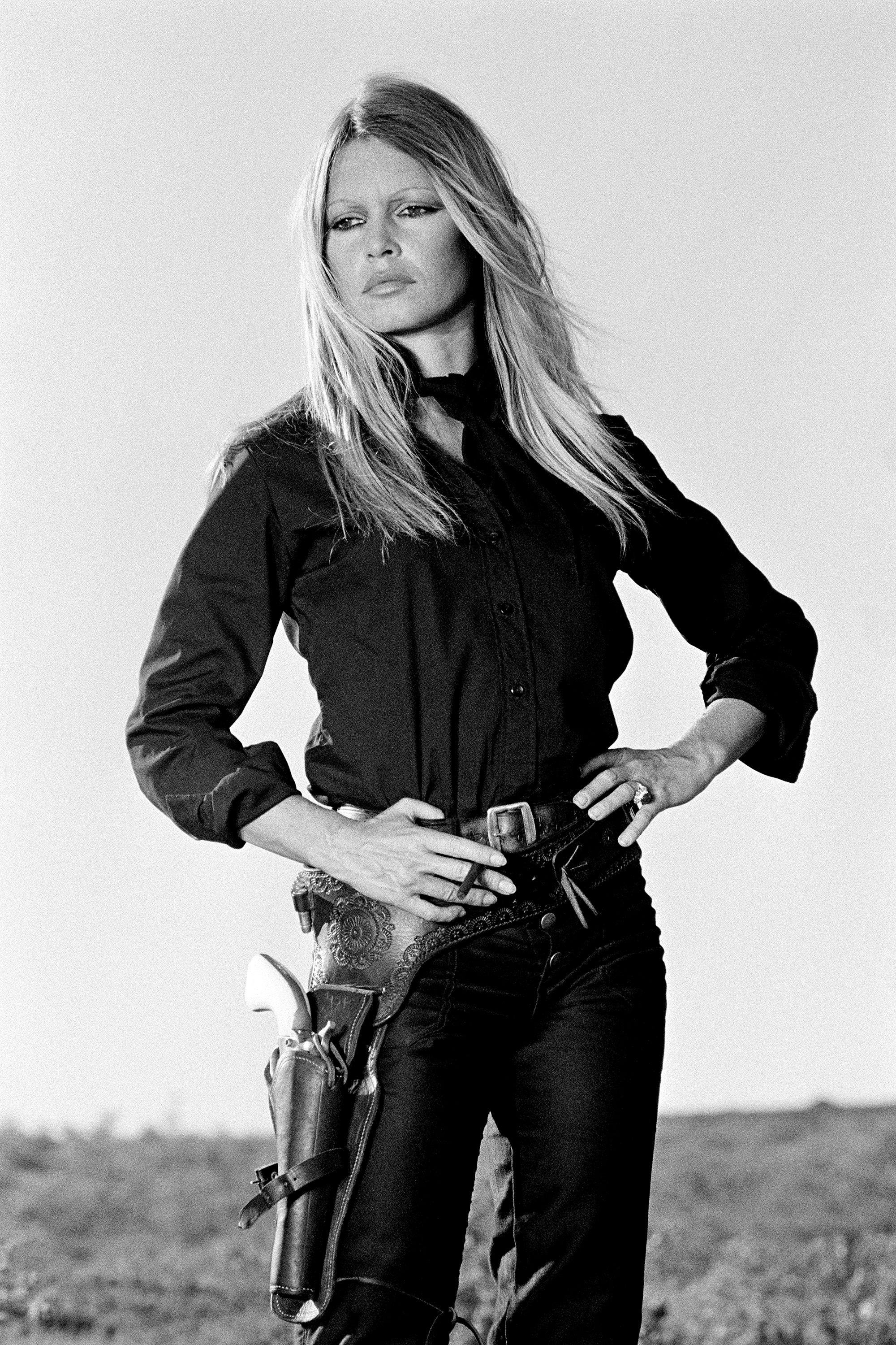Brigitte Bardot on the set of ‘Les Petroleuses’ a.k.a. ‘The Legend of Frenchie King’, directed by Christian-Jaque in Spain, 1971. by Terry O'Neill, limited edition photography