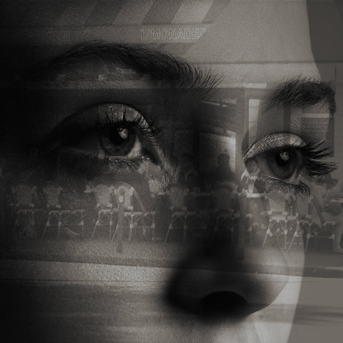 Eyes in Paris Double Exposure by Tyler Shields, limited edition photography