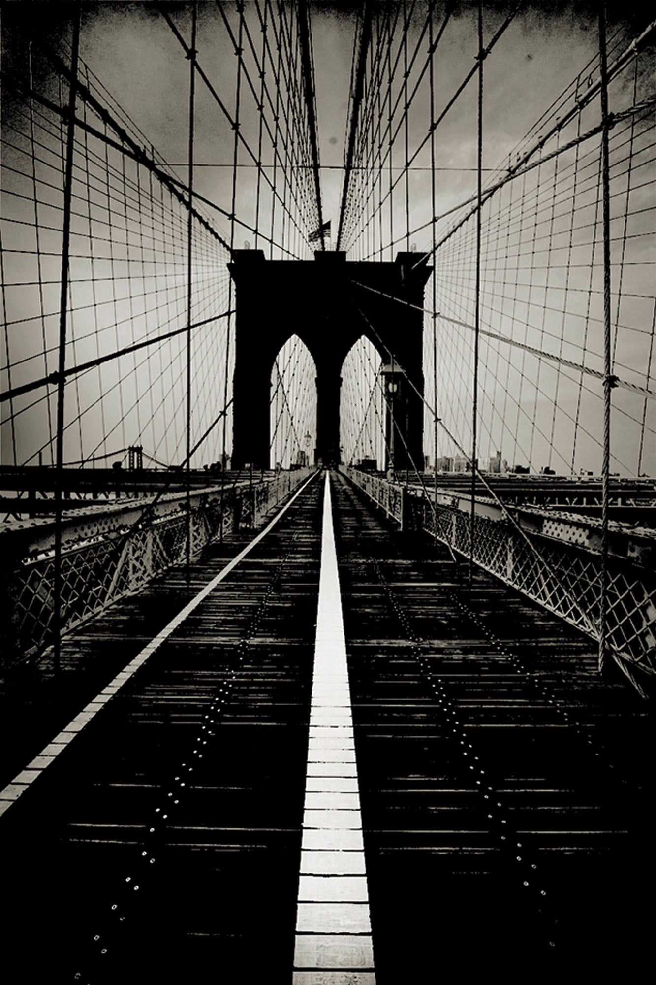 New York, Brooklyn bridge by Andreas H. Bitesnich, limited edition photography