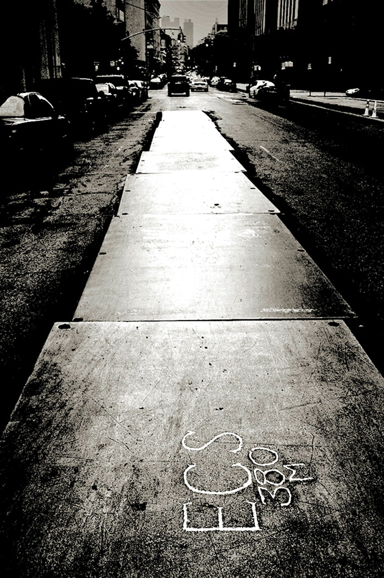 New Yorkstreet, View financial district by Andreas H. Bitesnich, limited edition photography