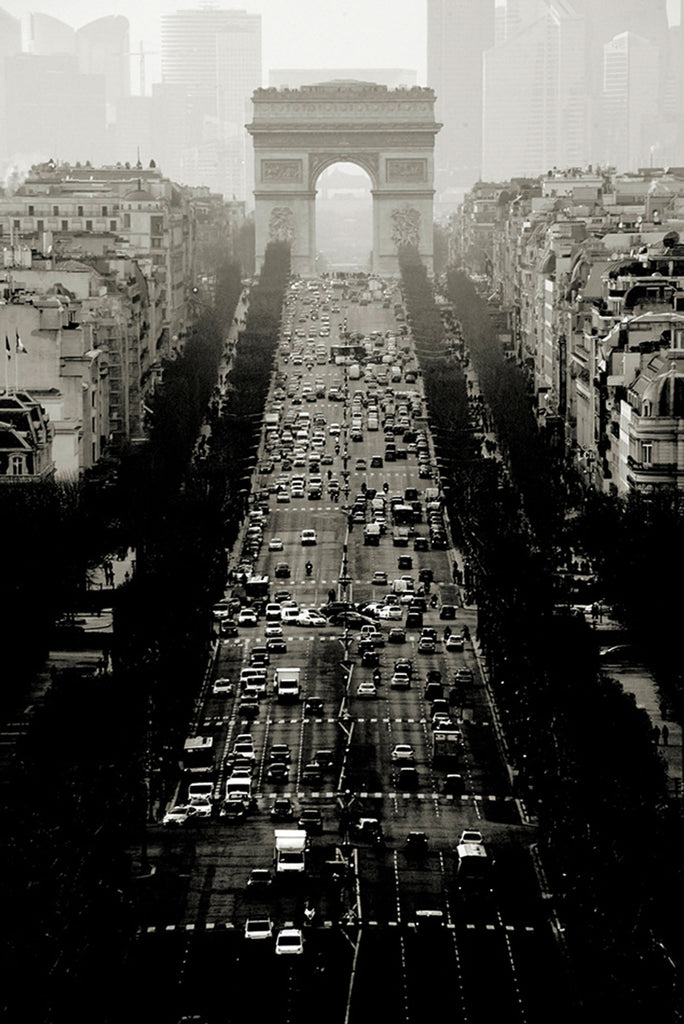 The Avenue des Champs-Élysées, Paris by Andreas H. Bitesnich, limited edition photography