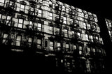 Looking out a cafe window, New York