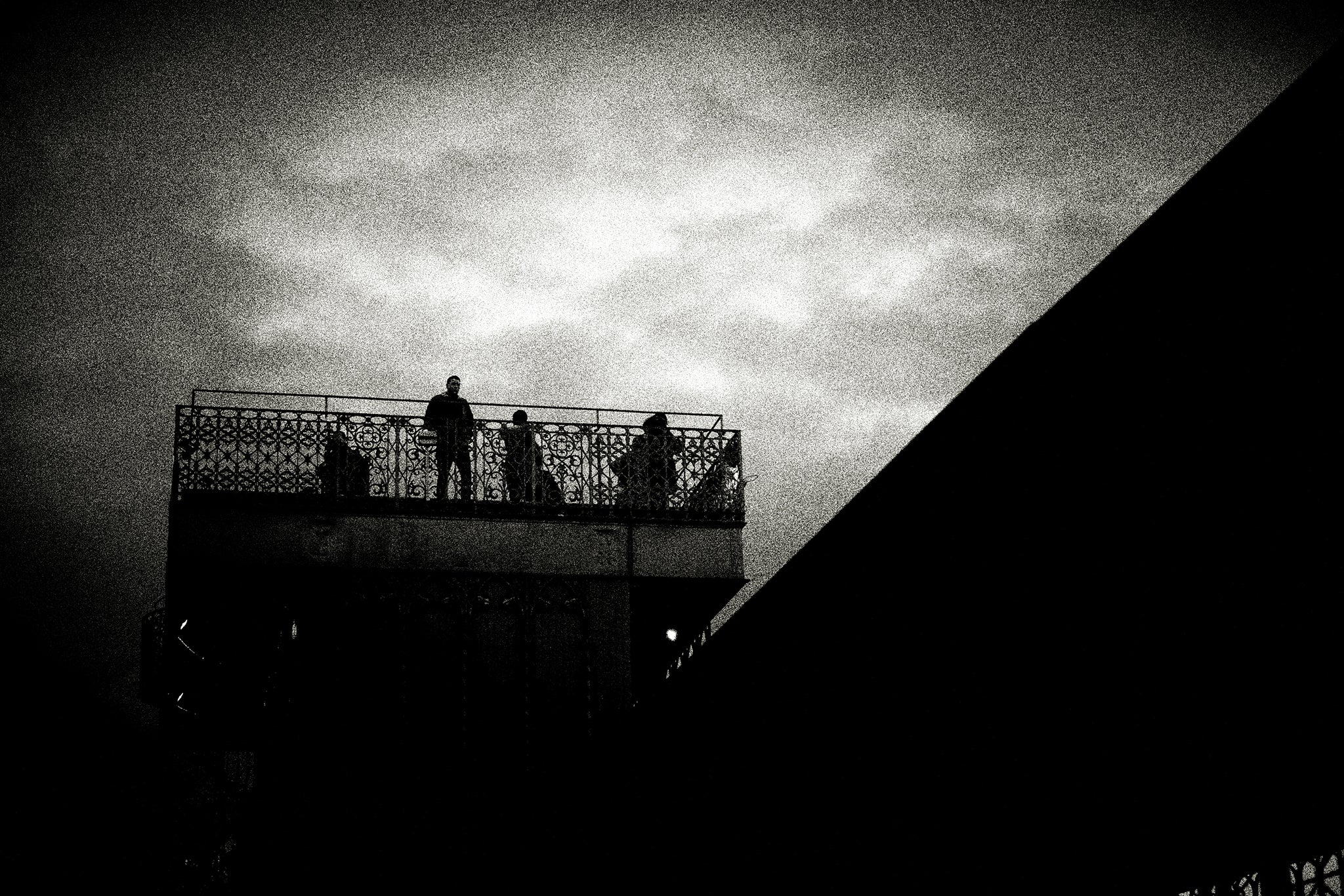 Visitors on Elevador de Santa Justa, Lisbon