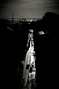 Sunset at Rua do Arsenal, Lisbon