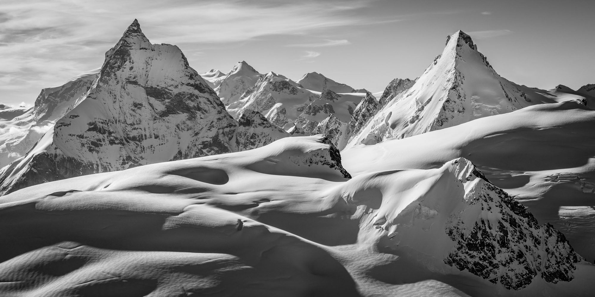 Matterhorn, Dent d'Hérens, Tête Blanche, Switzerland