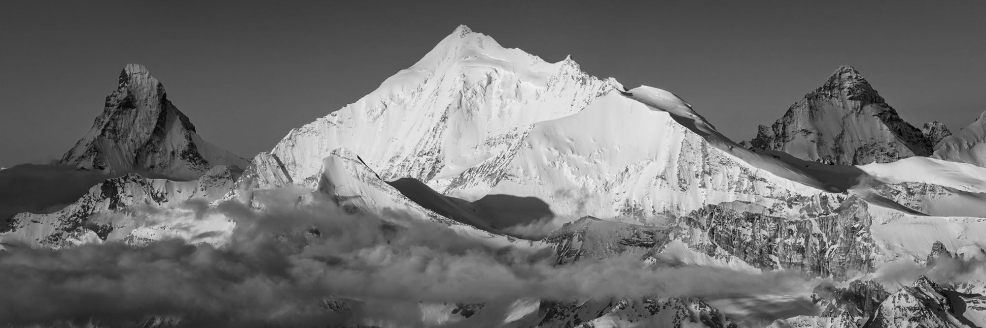 Matterhorn, Weisshorn, Dent Blanche, Panorama, Switzerland