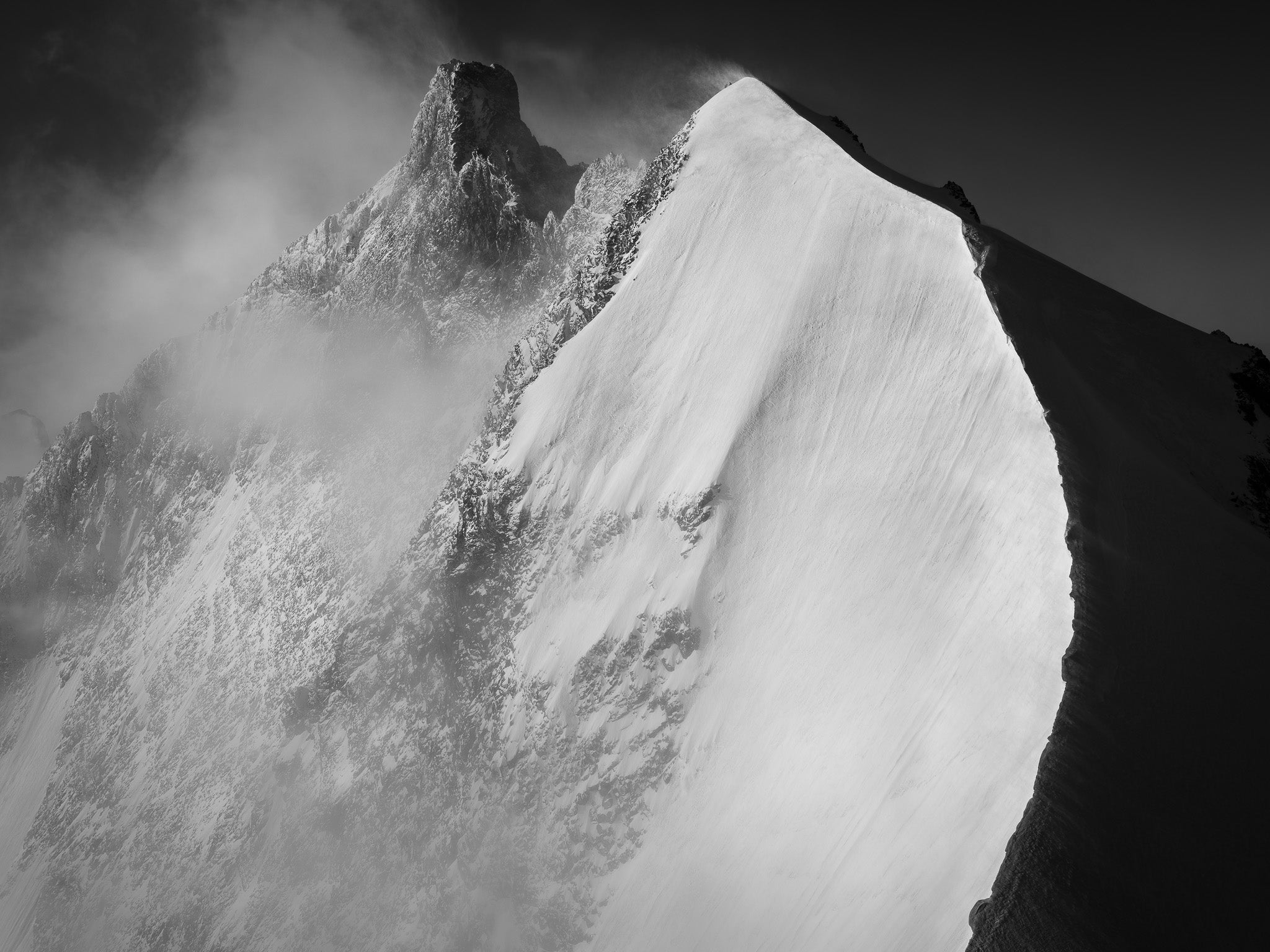 Piz Bernina, Les Deux Valeureux, Switzerland by Thomas Crauwels, limited edition photography