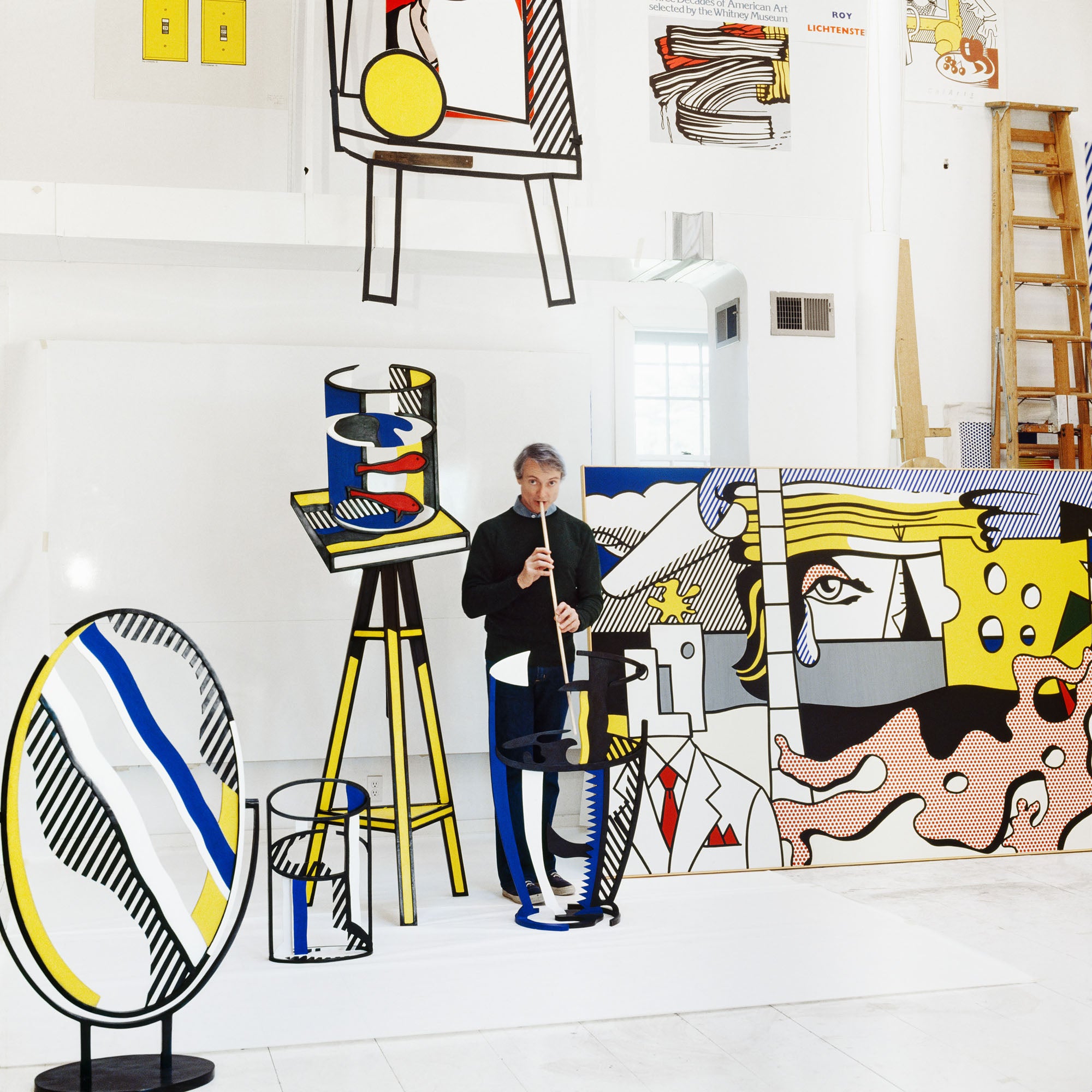 Roy Lichtenstein, New York, 1977 (Lichtenstein Studio, Southampton)