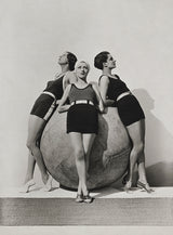 Ernor Carise and Models around a Michelin Push-Ball