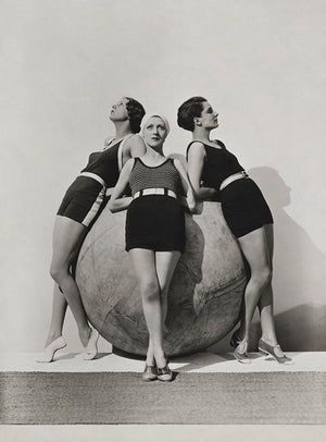 Ernor Carise and Models around a Michelin Push-Ball