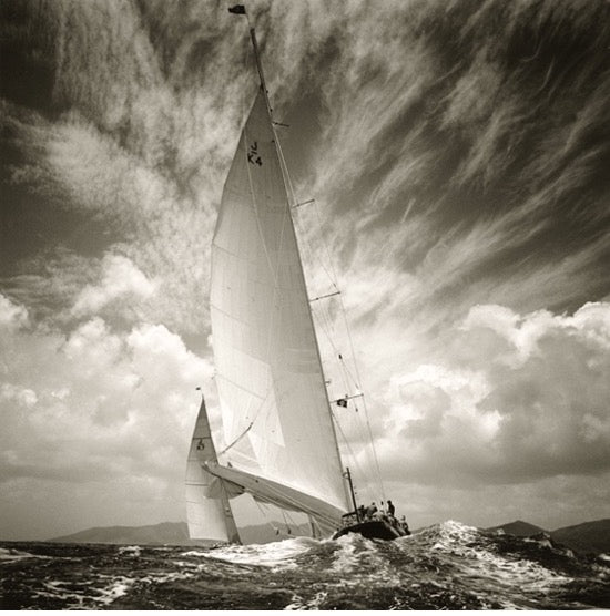 Velsheda vs Endeavor, Antigua,West Indies by Michael Kahn, limited edition photography