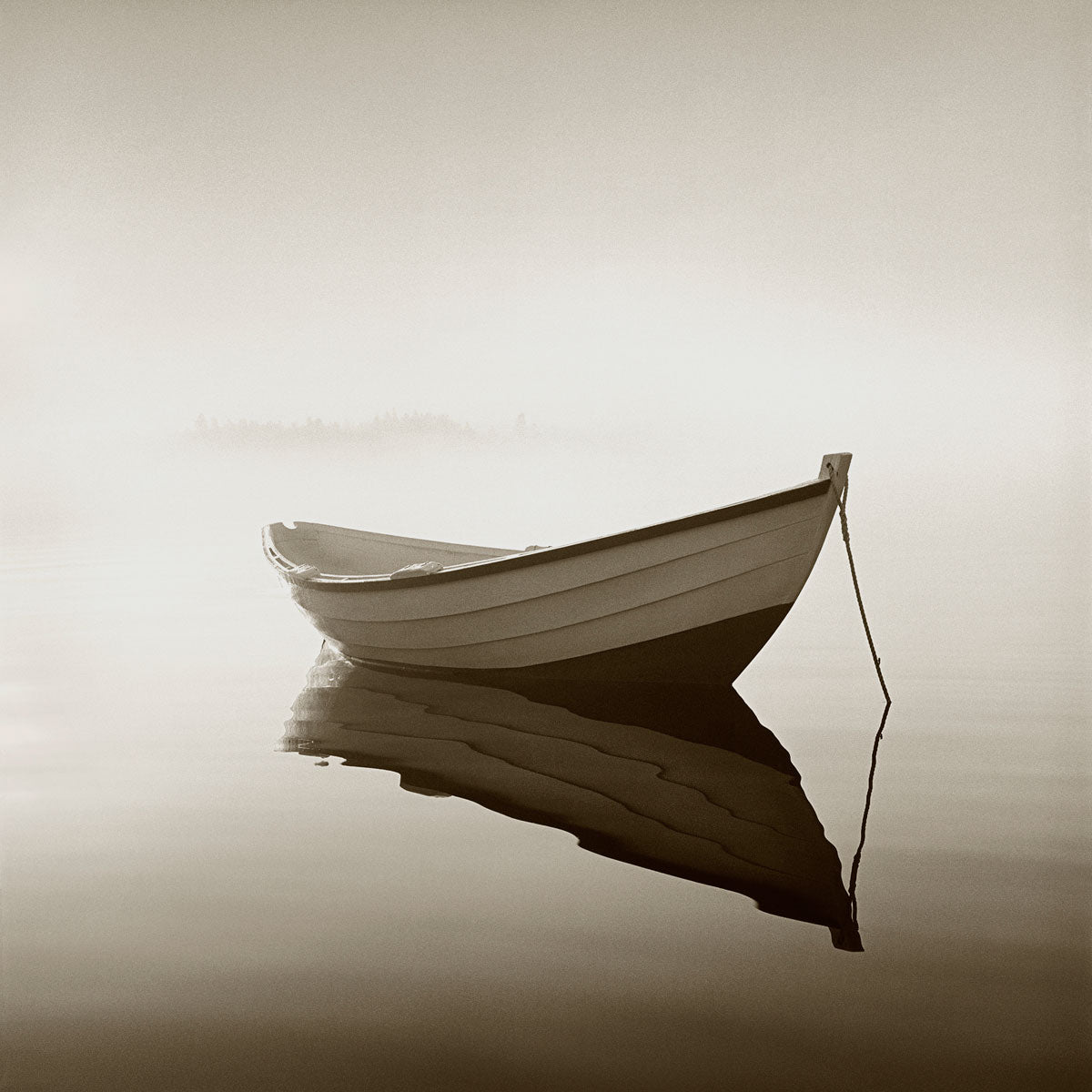Dory in the Mist, Maine by Michael Kahn, limited edition photography