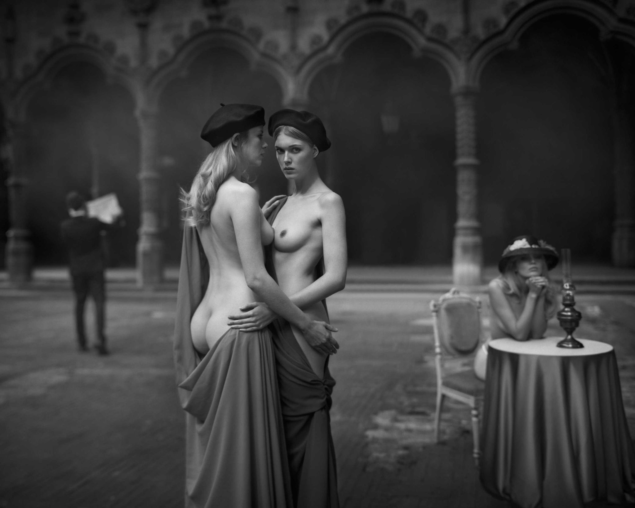 Delvaux' Dream (b&w) by Marc Lagrange, limited edition photography