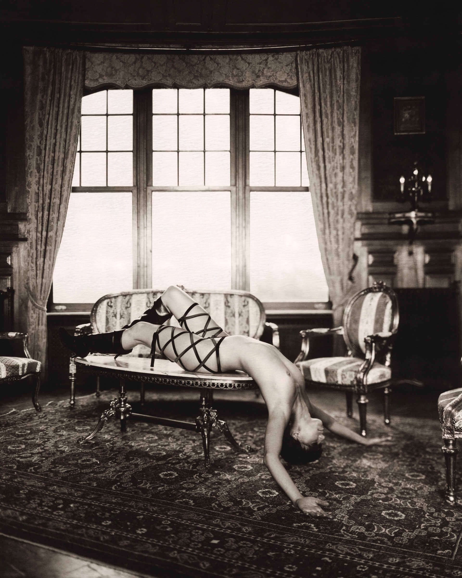 Julie B Lay Down (sepia) by Marc Lagrange, limited edition photography