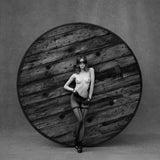 Lana's Wheel (b&w)