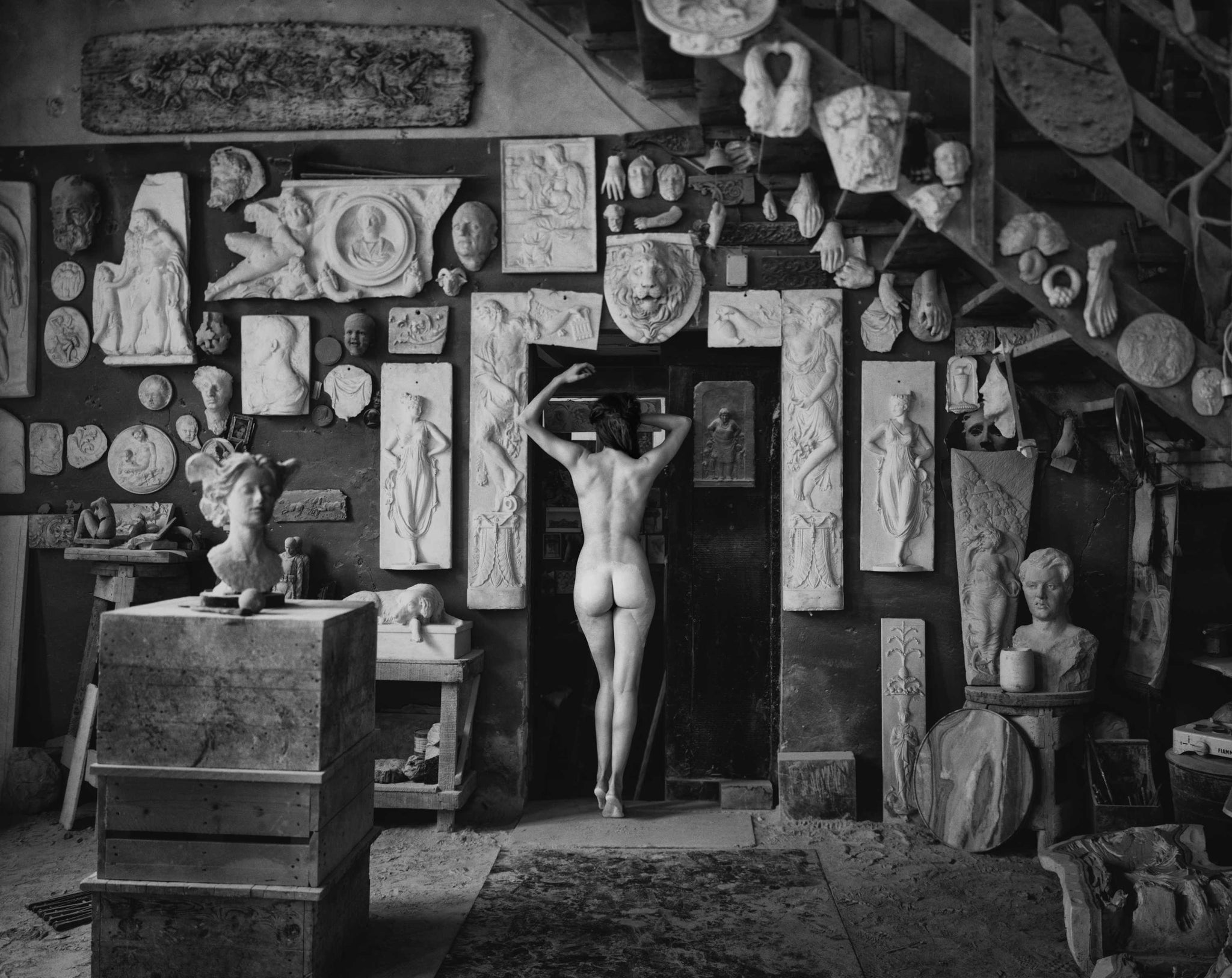 Atelier Pietrasanta II (b&w) by Marc Lagrange, limited edition photography