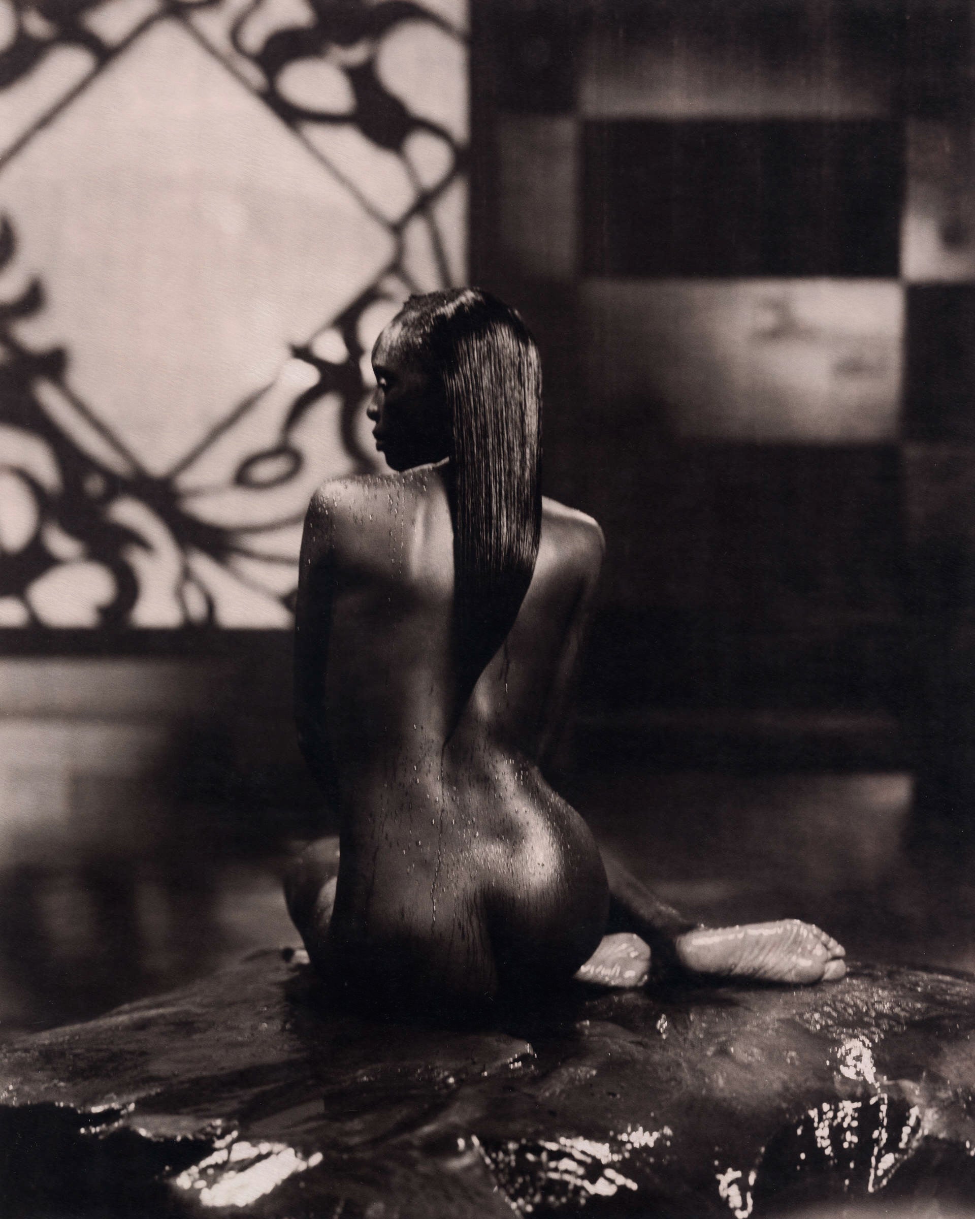 Black Mermaid (b&w) by Marc Lagrange, limited edition photography