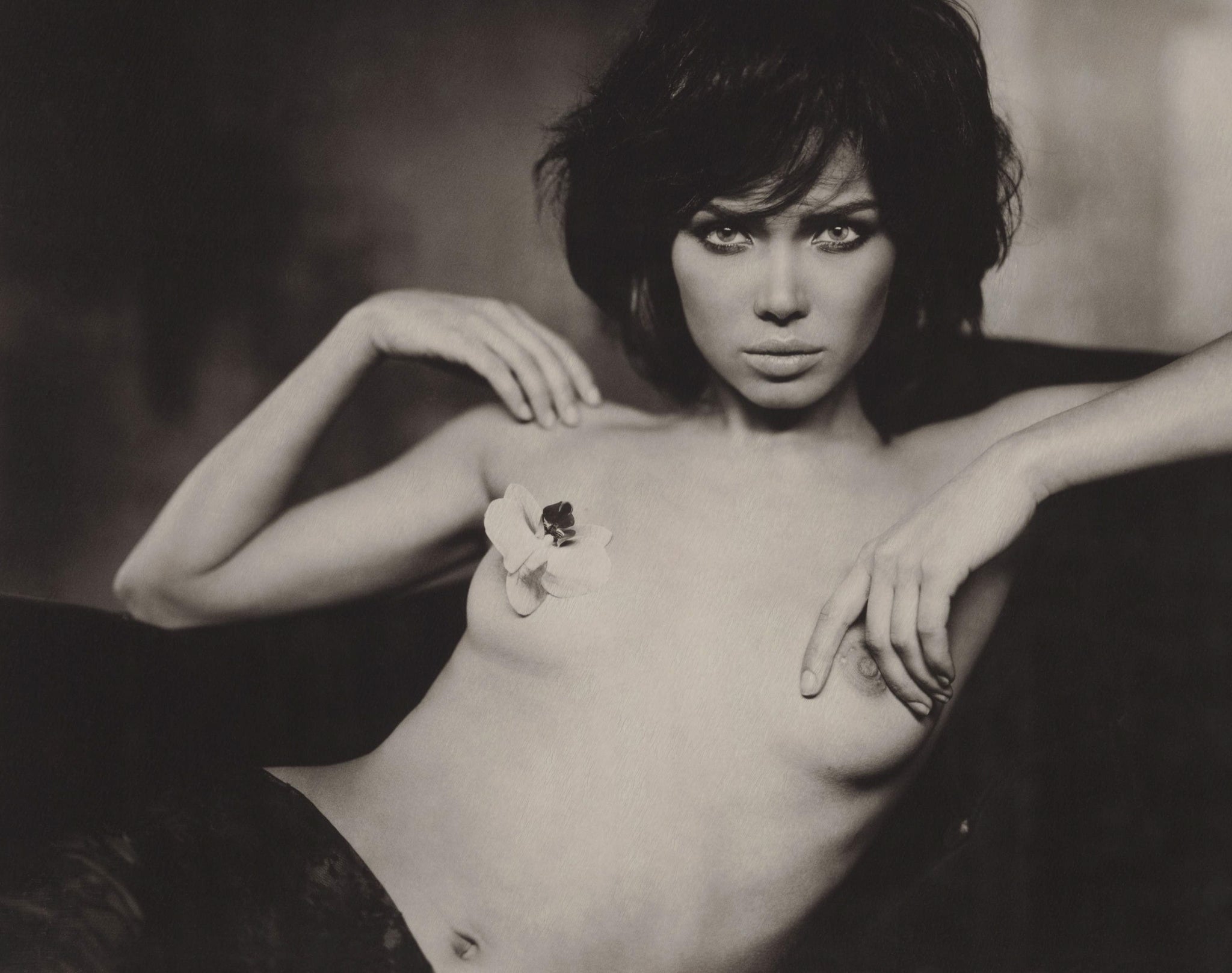 Black Orchid (b&w) by Marc Lagrange, limited edition photography