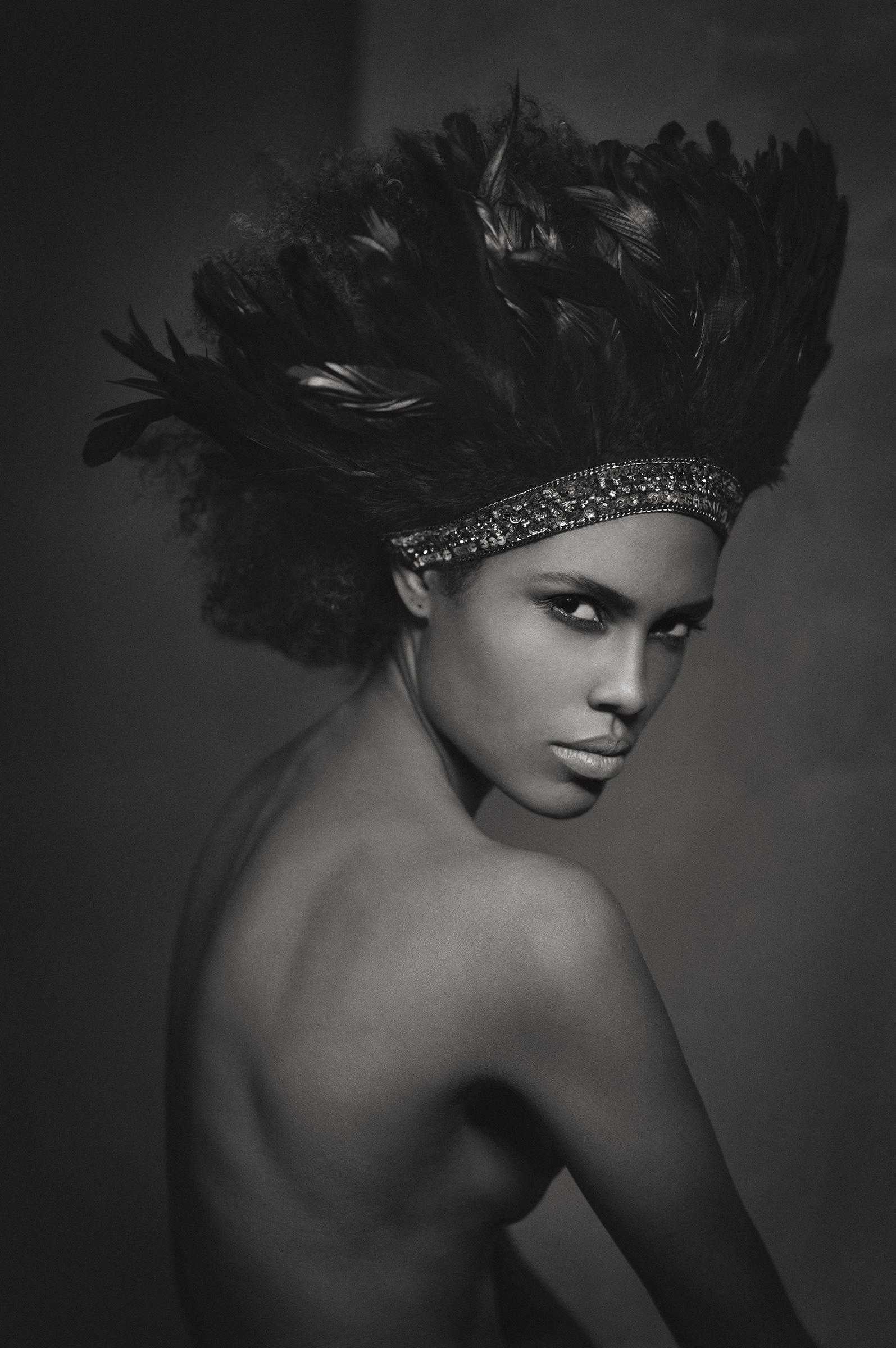 Black Parrot (b&w) by Marc Lagrange, limited edition photography