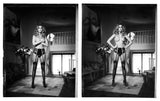 Camille dans mon Bureau ( Before & After ) (b&w)