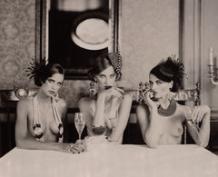 Caviar Girls (sepia) by Marc Lagrange, limited edition photography