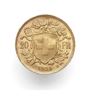 20 Francs Gold Vreneli 1935