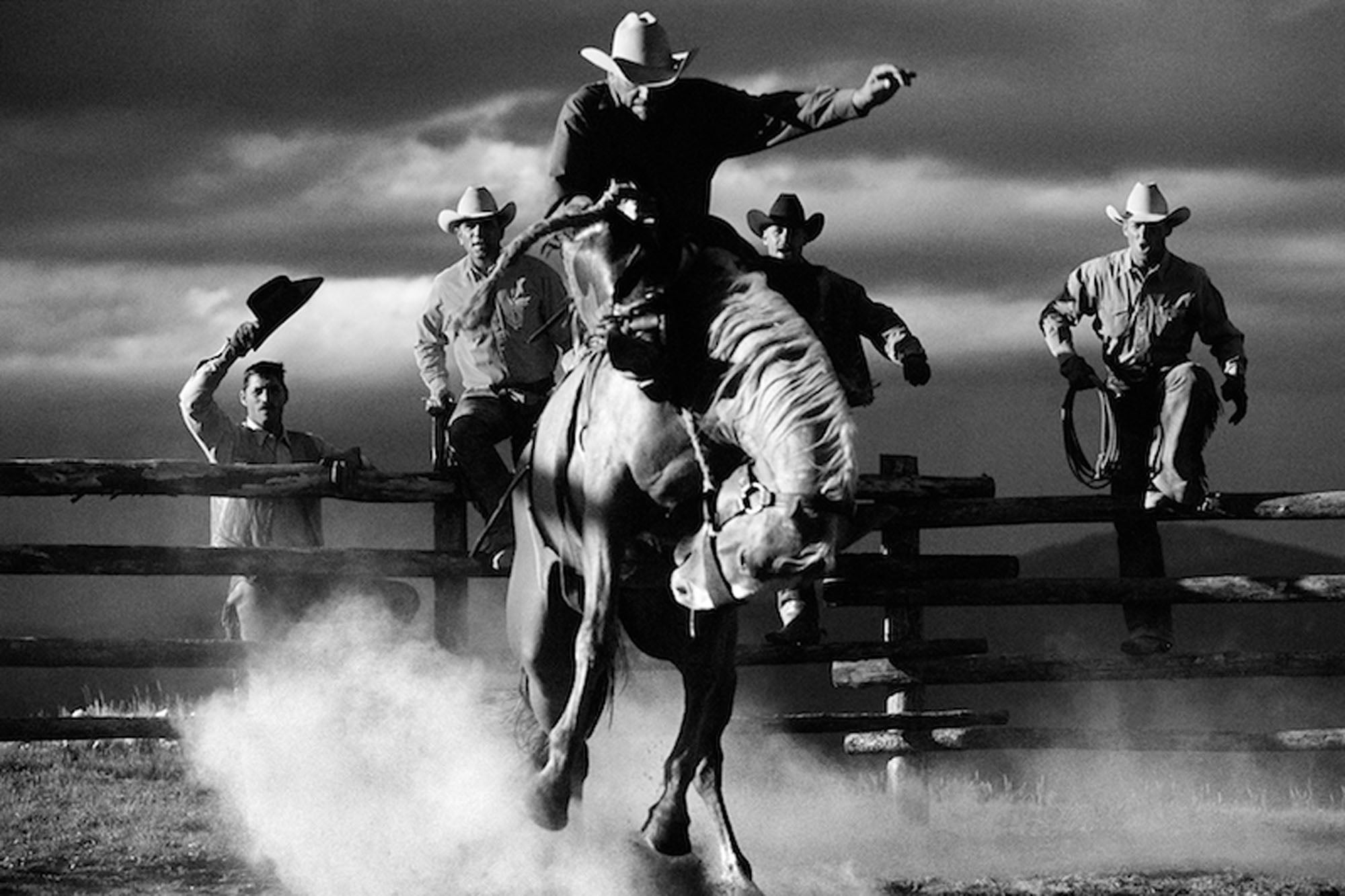 Bucking Horse by Hannes Schmid, limited edition photography