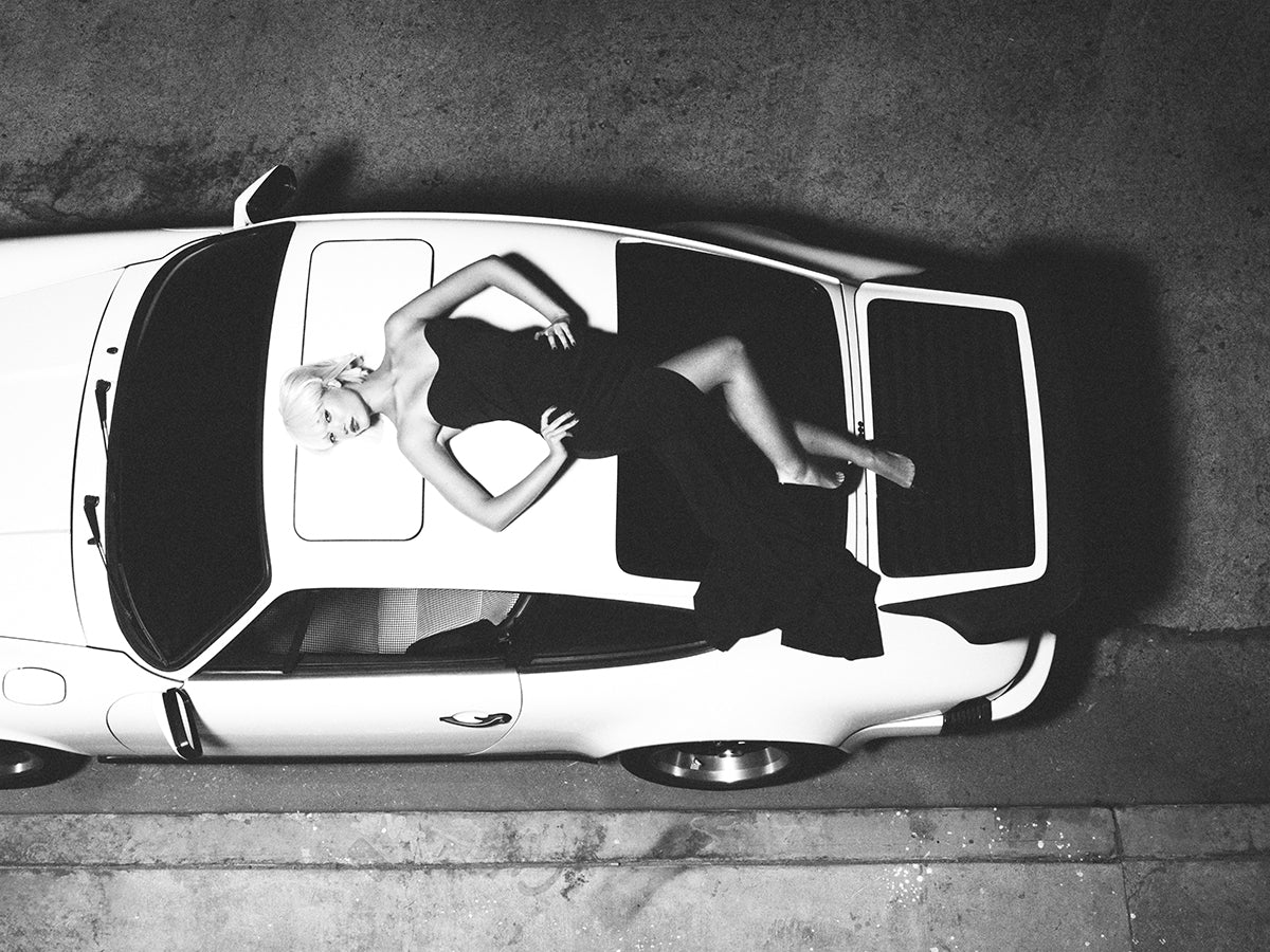 Girl on the Porsche