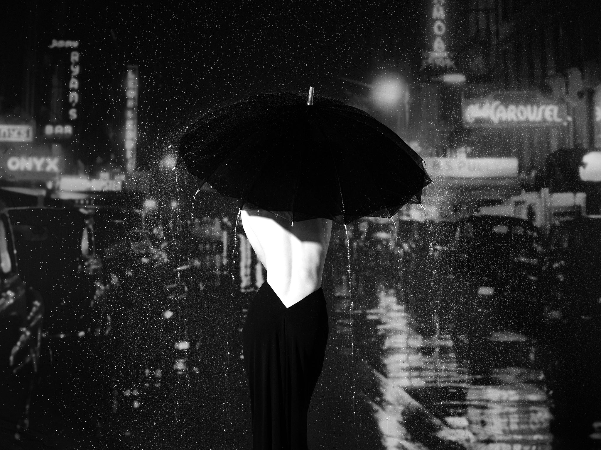 Woman in the Rain by Tyler Shields, limited edition photography