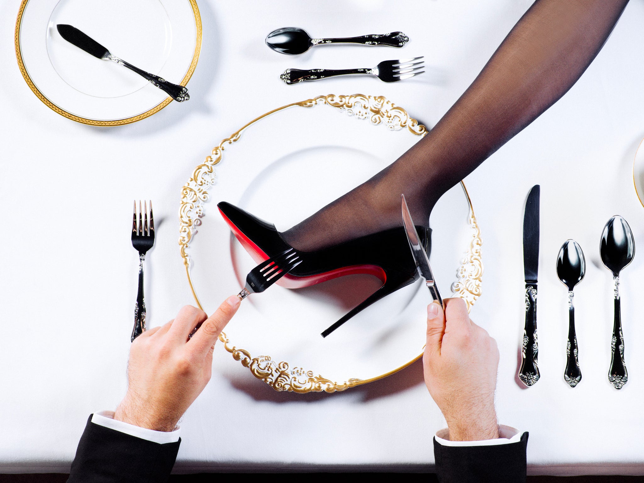 High Heel Plate by Tyler Shields, limited edition photography