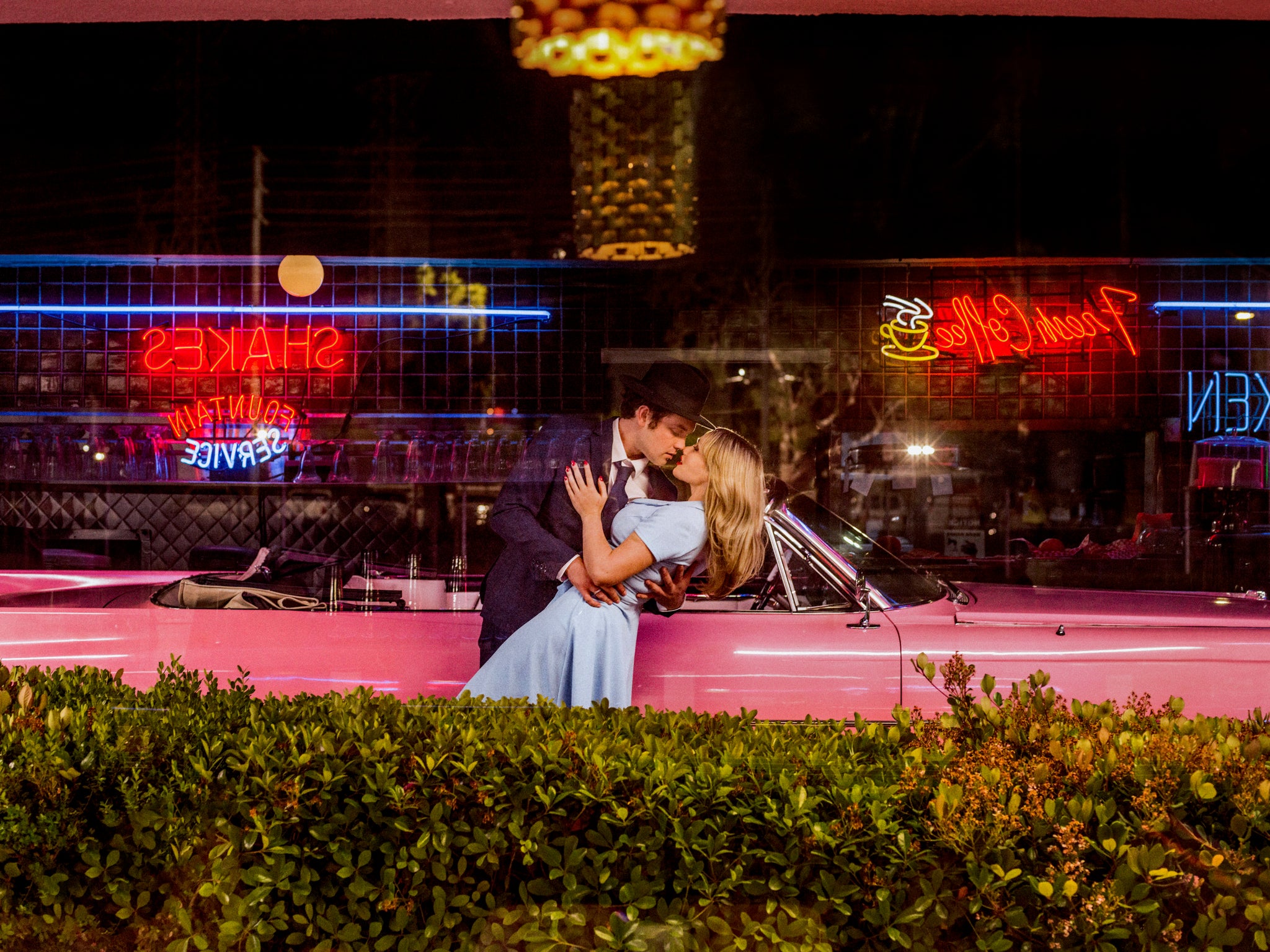 The Couple Outside the Diner  by Tyler Shields, limited edition photography