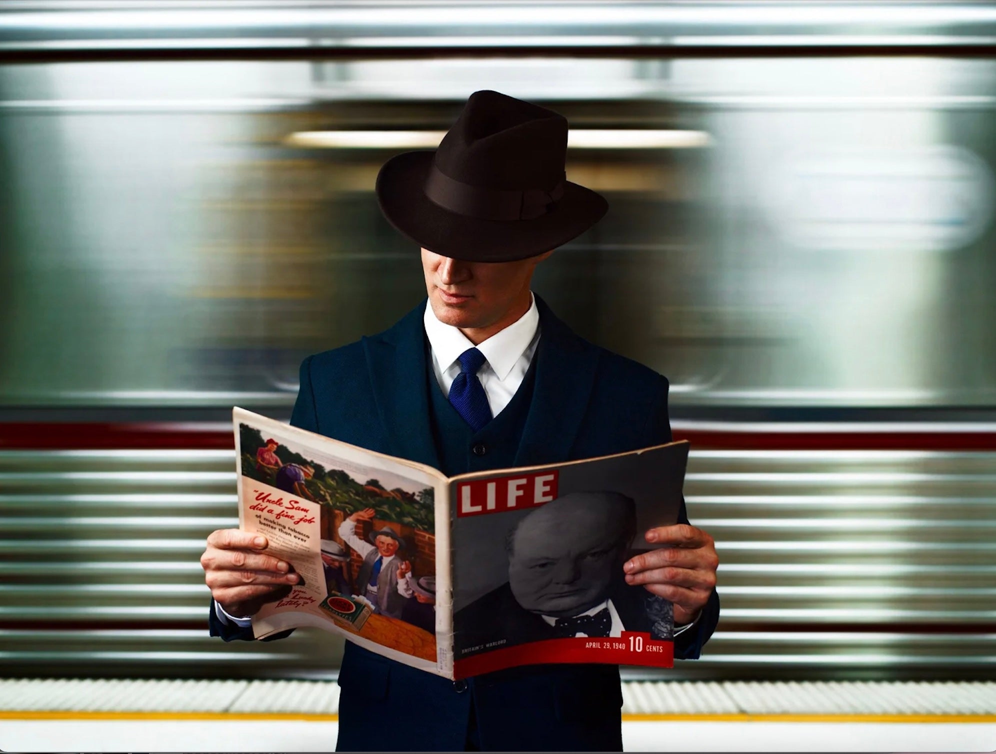 The Man in the Train Station by Tyler Shields, limited edition photography