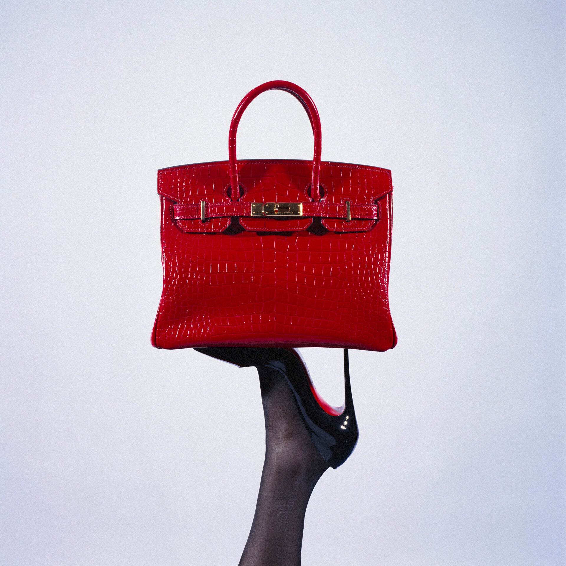 Red Birkin Heel by Tyler Shields, limited edition photography