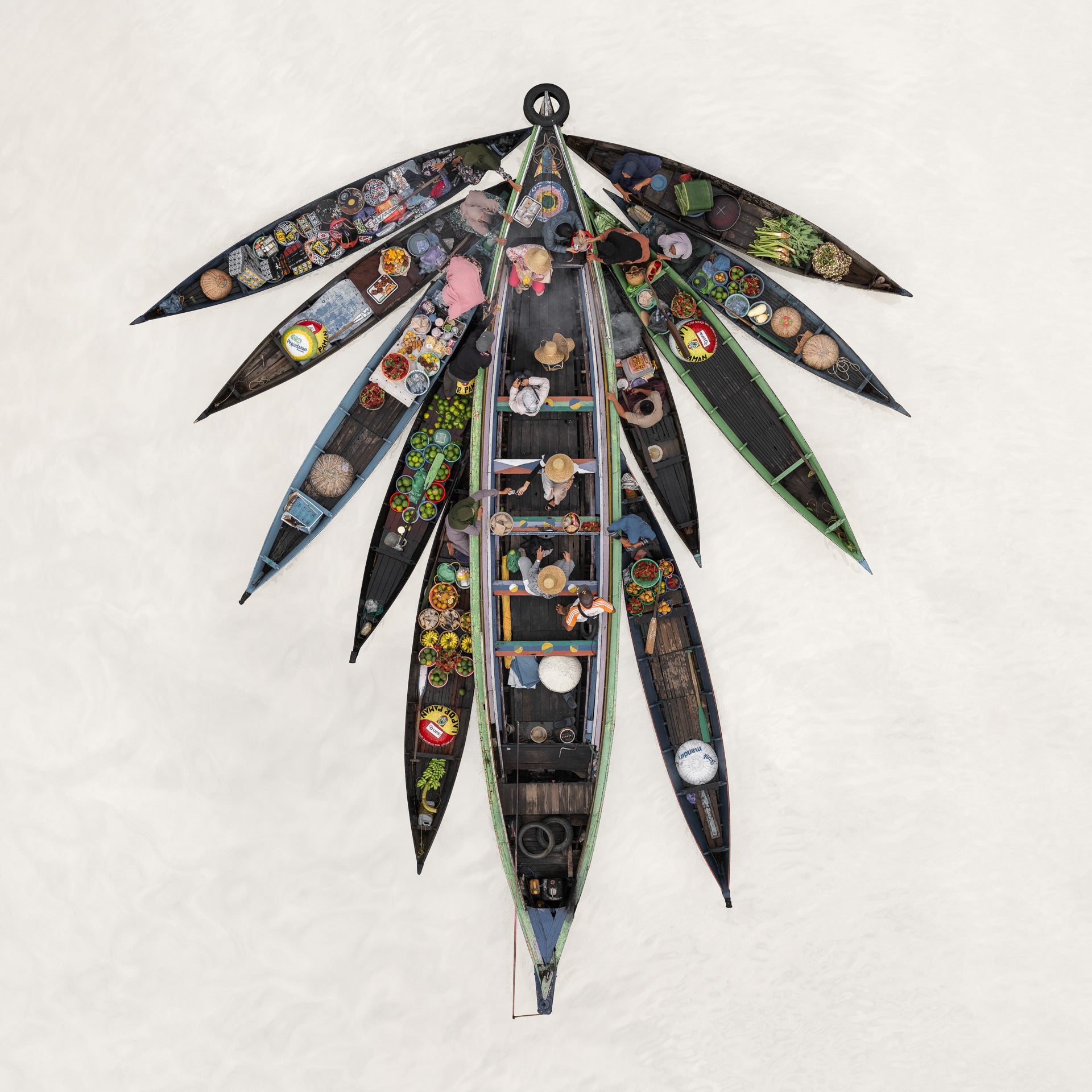 N°TFMS21 (The Floating Market Series, Borneo) by Tom Hegen, limited edition photography