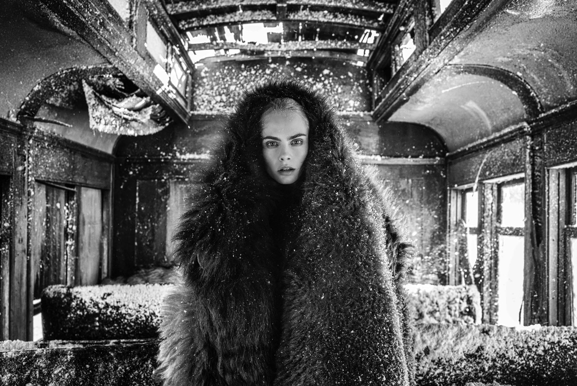 The Girl With The Lion Tattoo by David Yarrow, limited edition photography