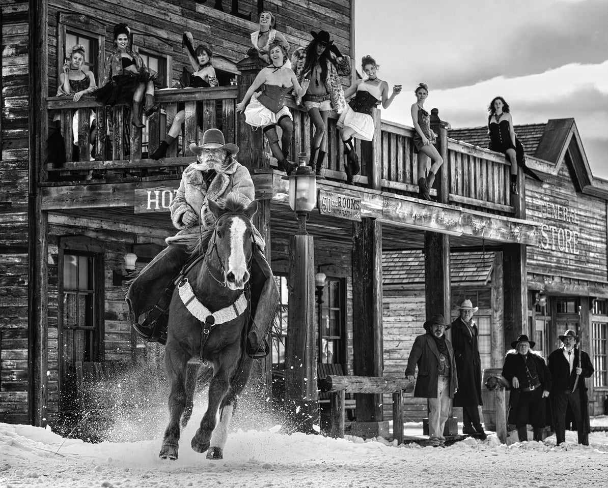 Mamas don't let your Babies grow to be Cowboys, Montana, USA by David Yarrow, limited edition photography