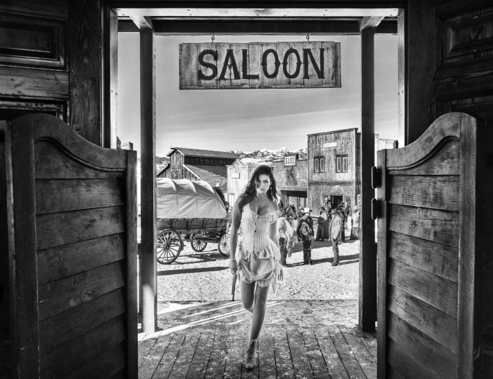The Girl With The Golden Gun by David Yarrow, limited edition photography