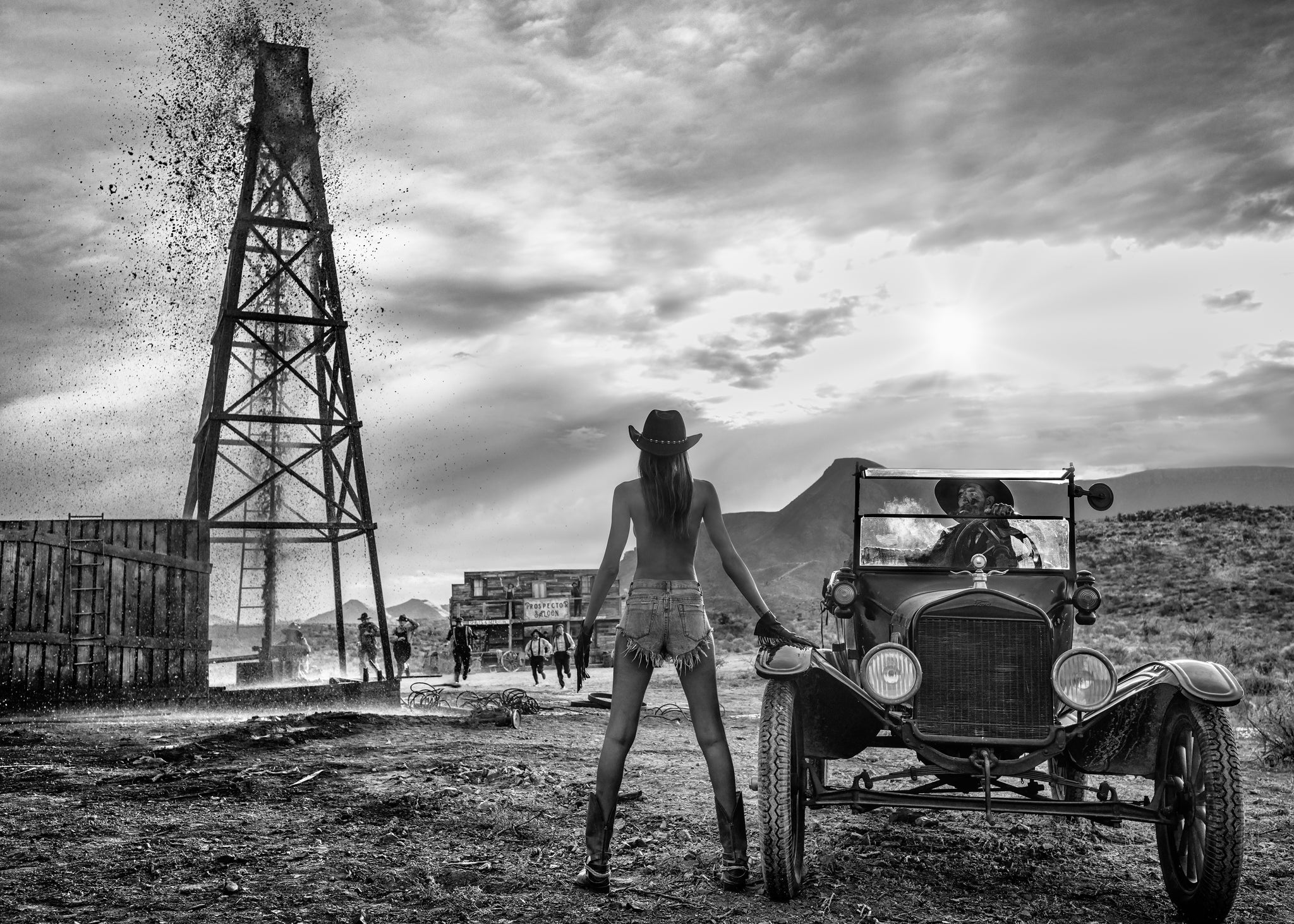 There will be oil by David Yarrow, limited edition photography