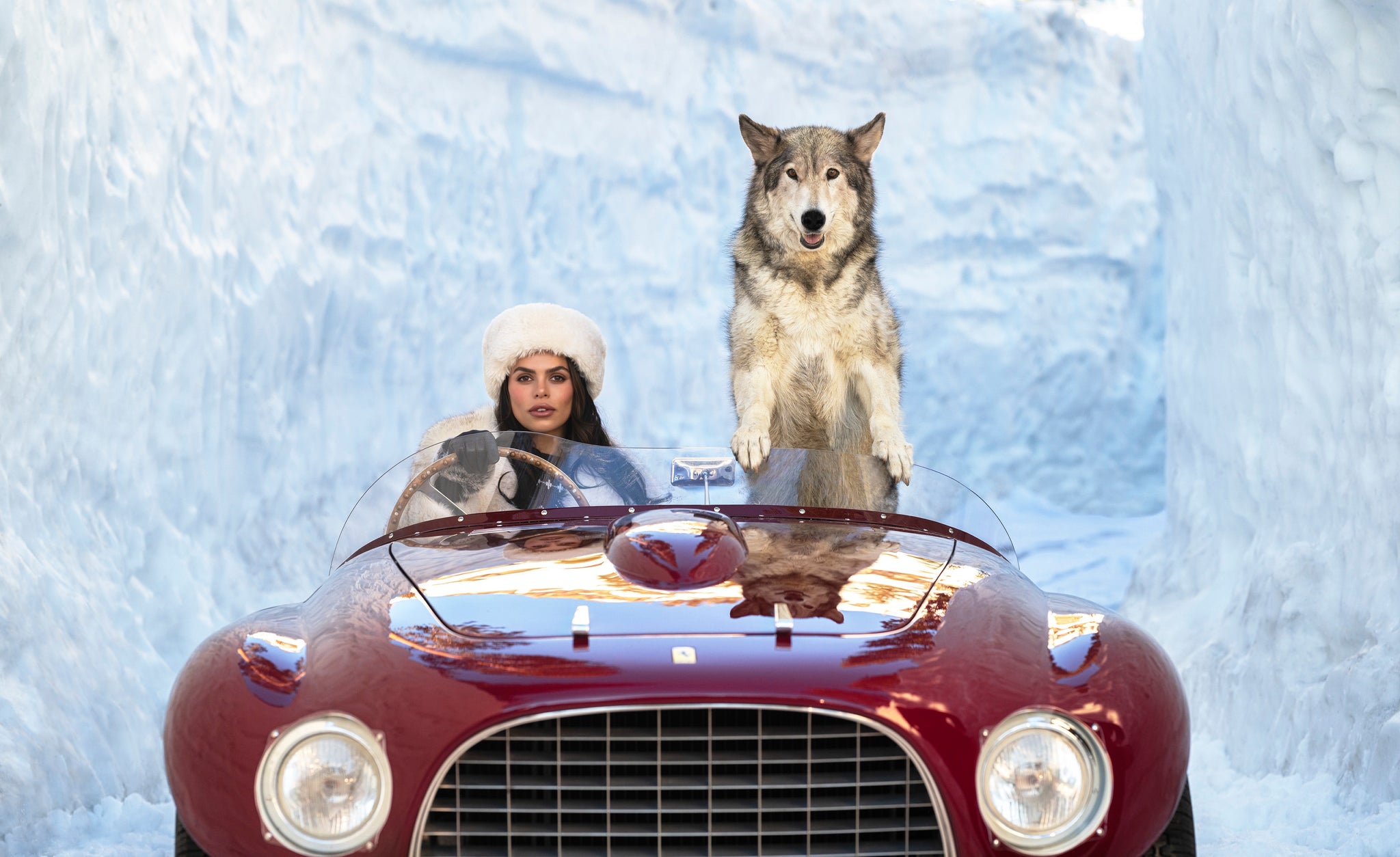 Driving Home for Christmas (Colour) by David Yarrow, limited edition photography