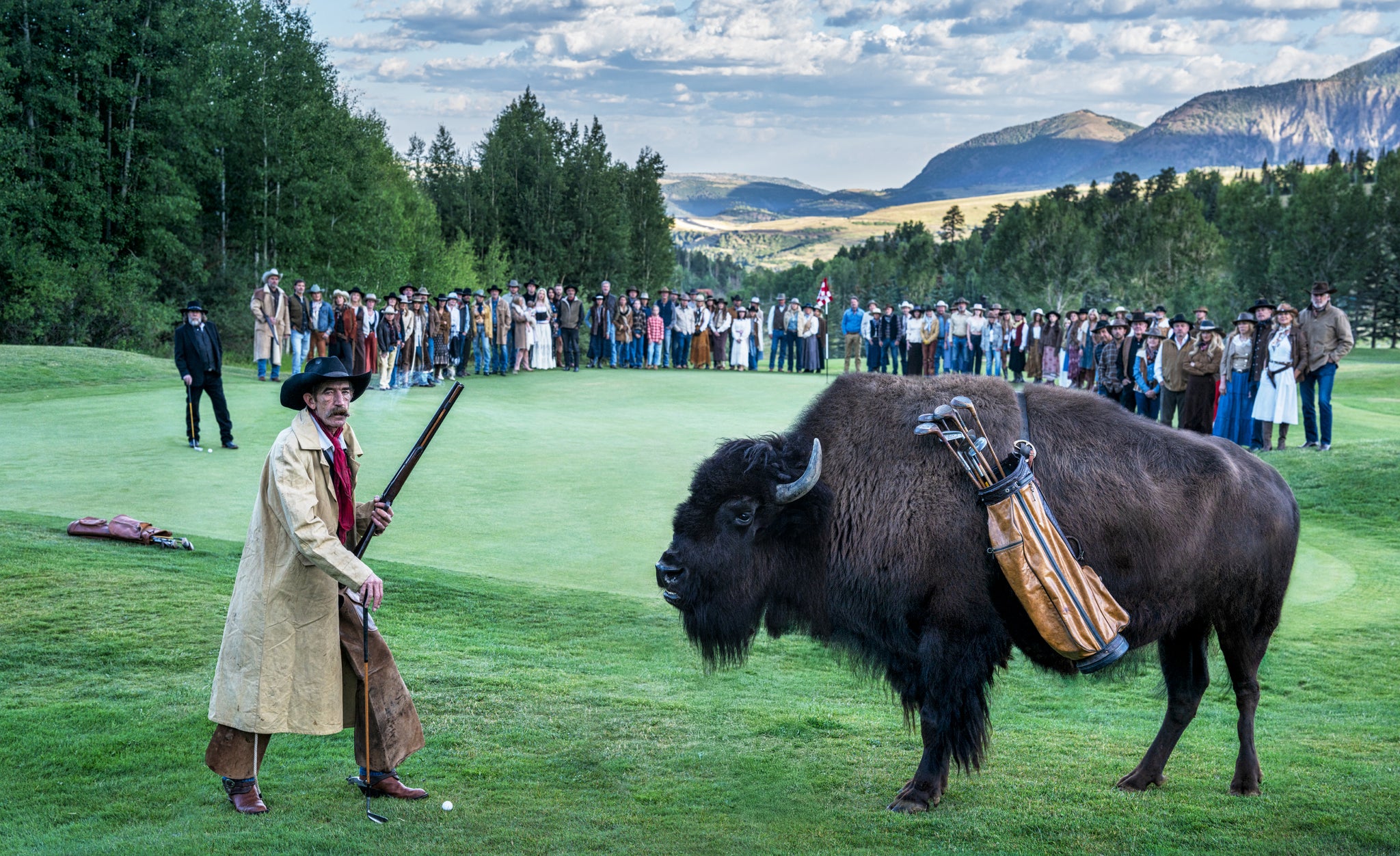 Bison Dechambeau (Colour) by David Yarrow, limited edition photography