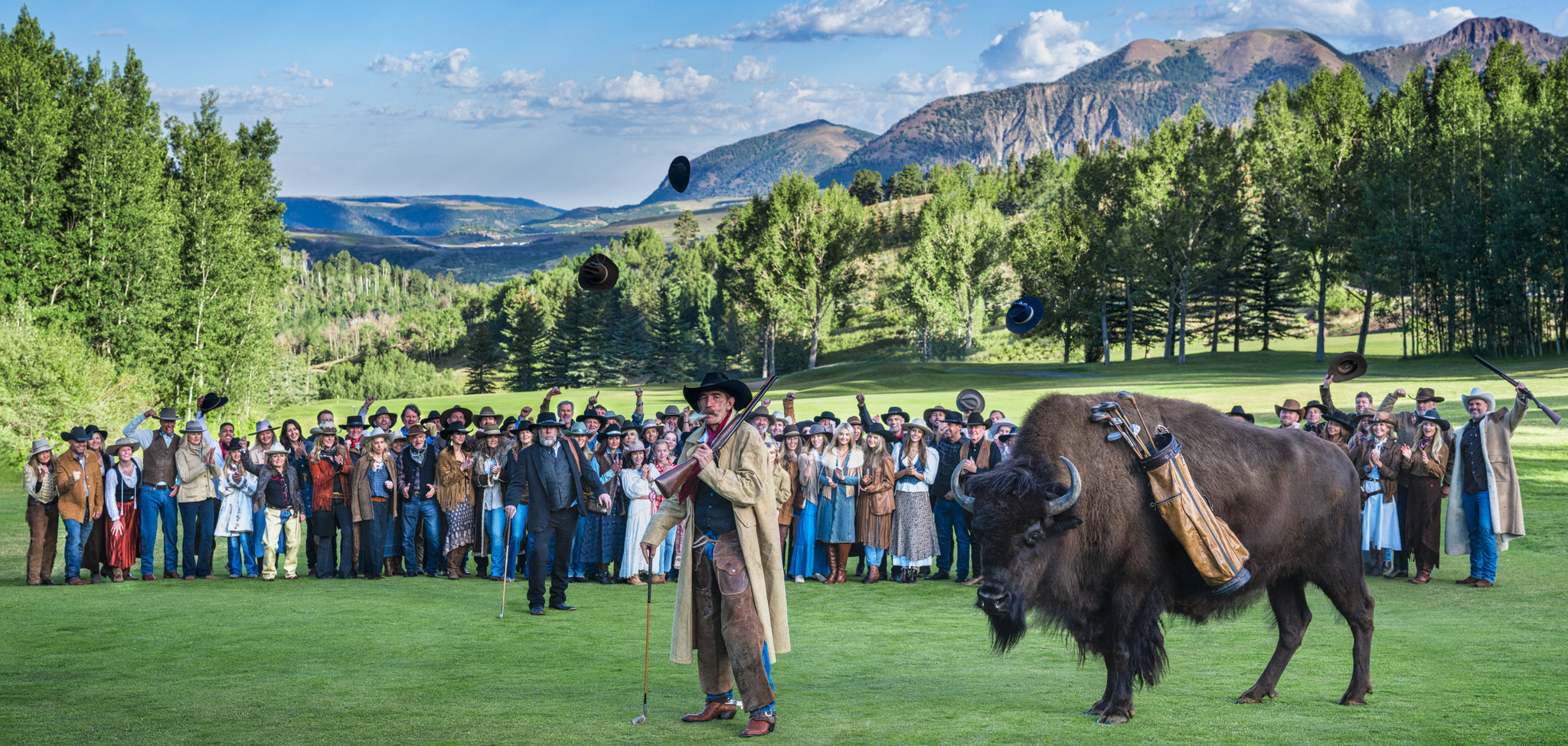 Telluride's Happy Gilmore (Colour) by David Yarrow, limited edition photography