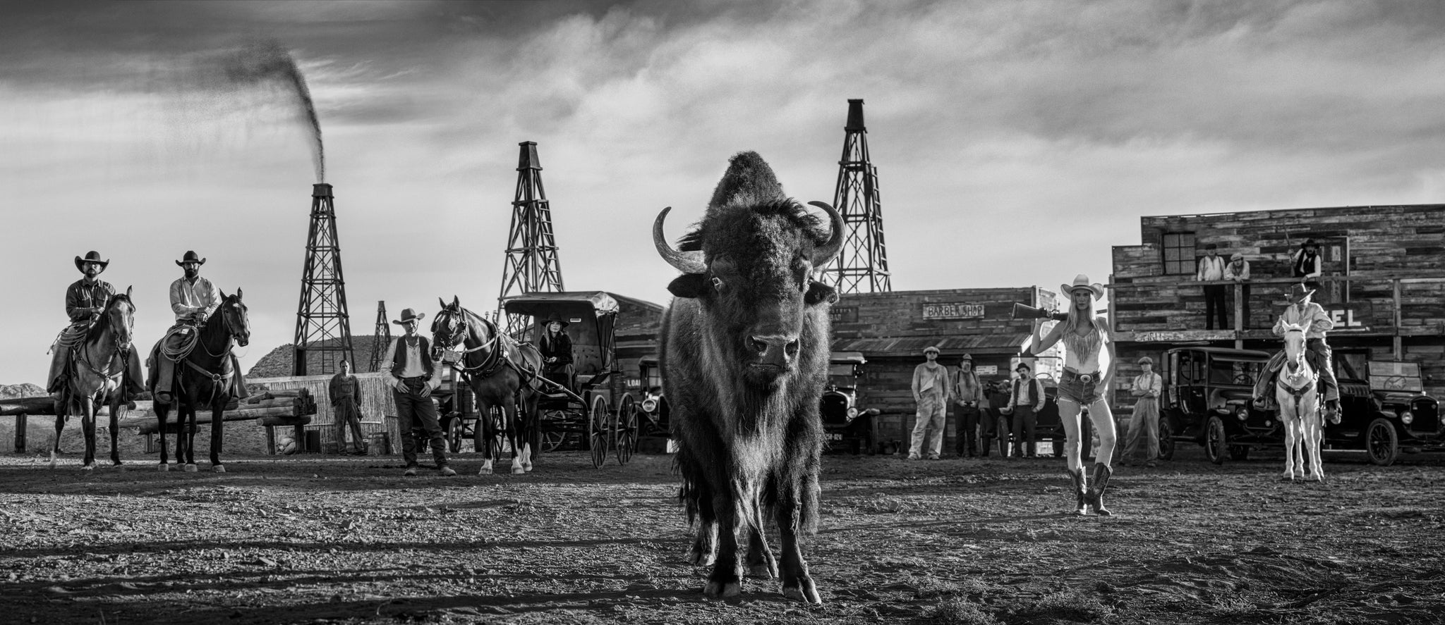 Bison Oil and Gas by David Yarrow, limited edition photography