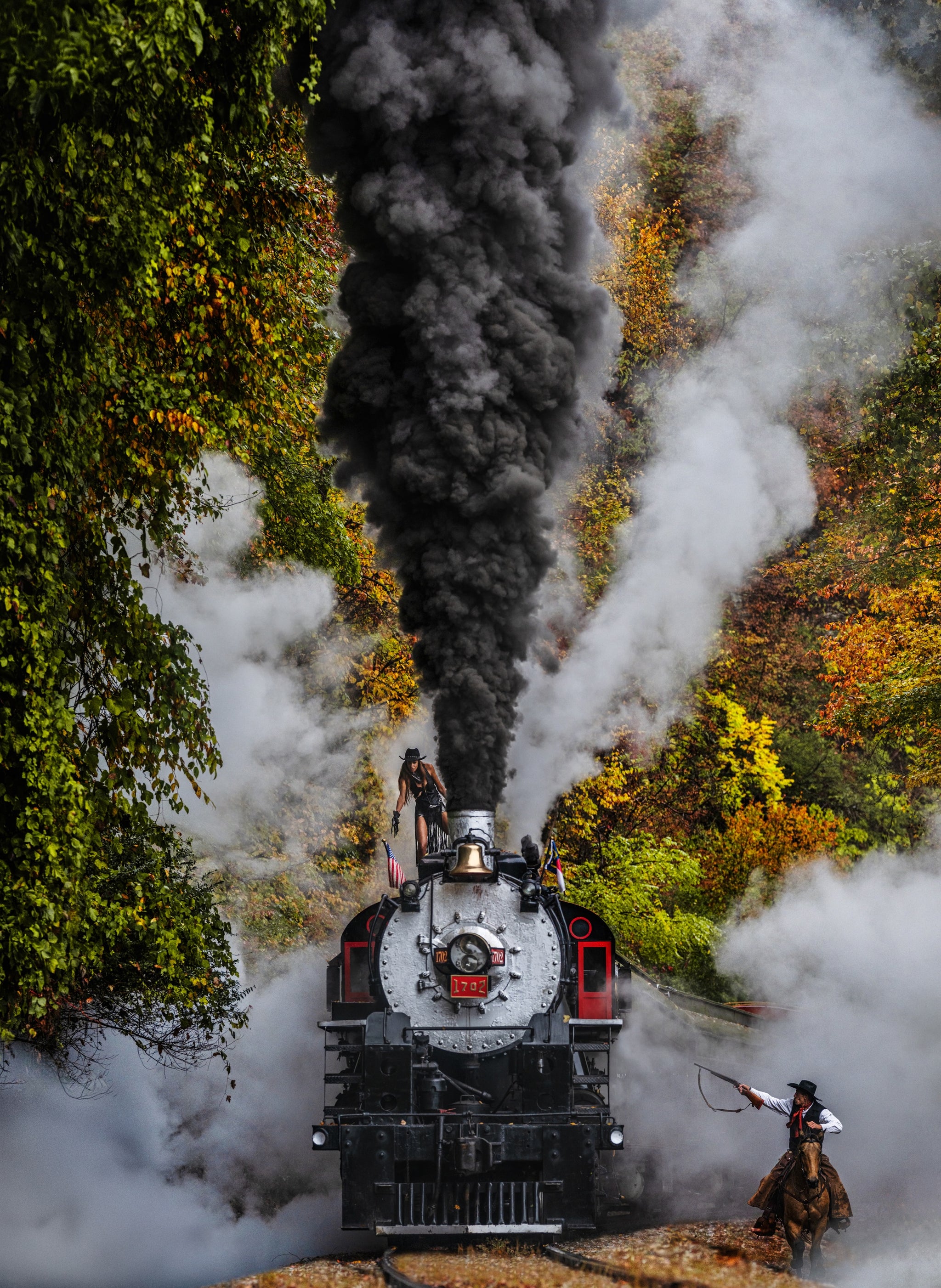The Fall (Colour) by David Yarrow, limited edition photography