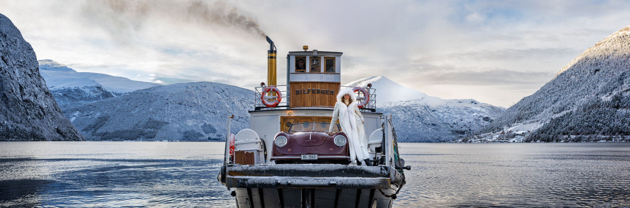 The Girl on the Ferry (Colour) by David Yarrow, limited edition photography