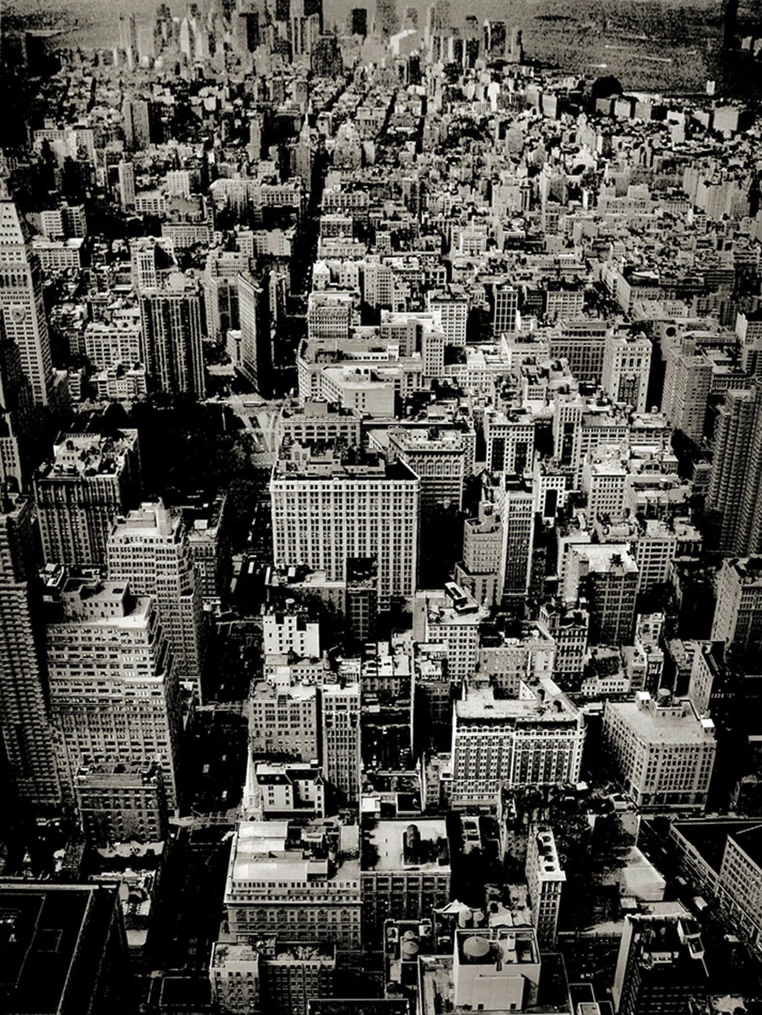 New York, Looking south from empire state building.