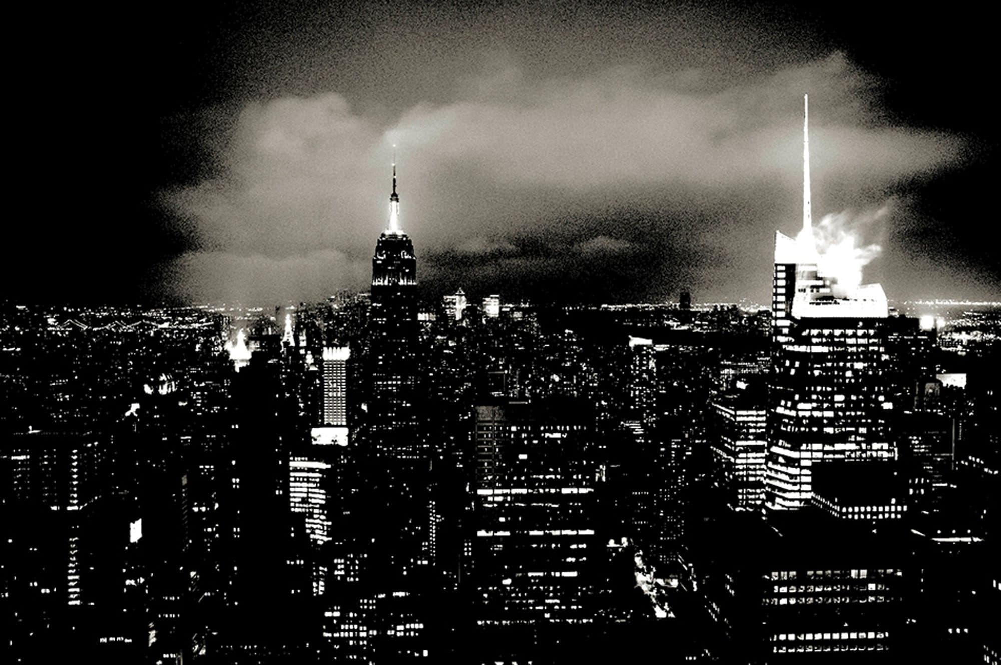 New York, Night view.