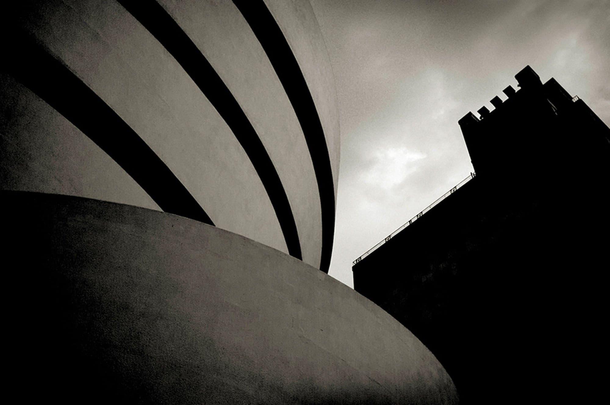 New York, Guggenheim architectural study.