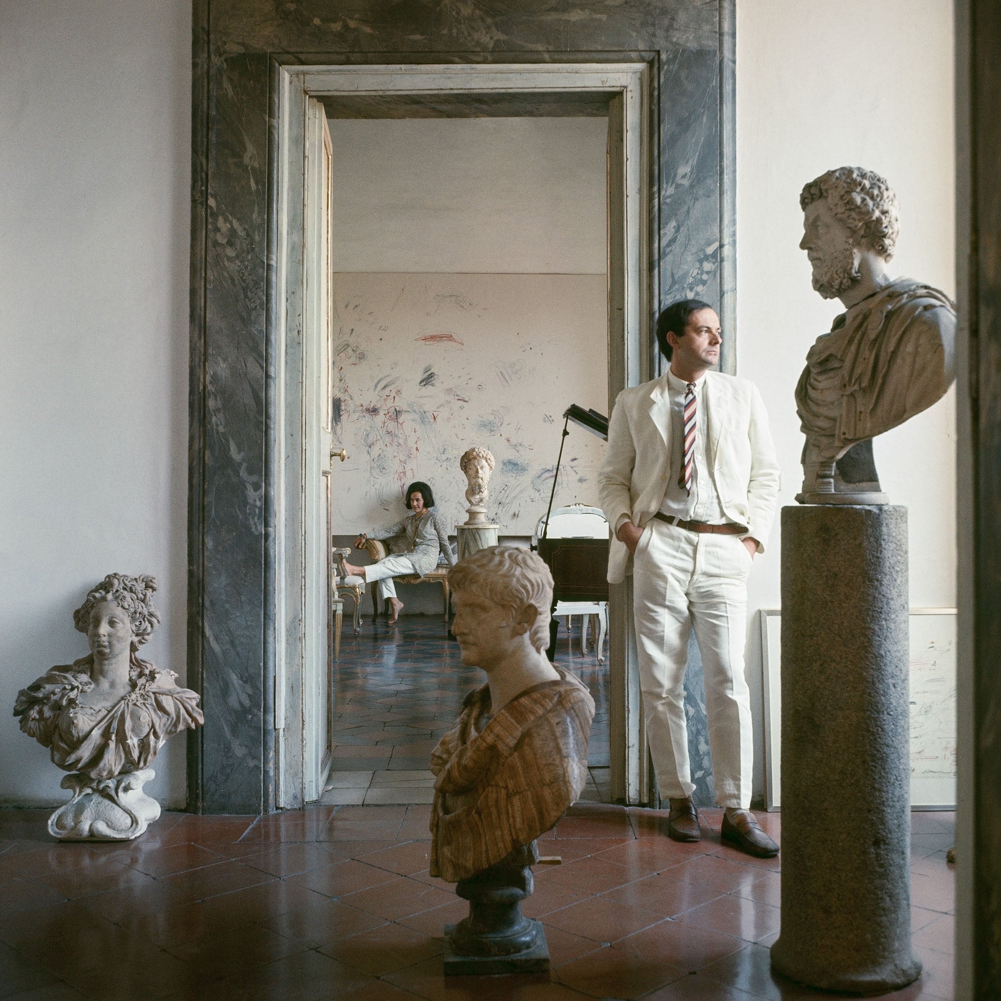 Cy Twombly in Rome 1966 - Untitled #9 - Petra Gut Contemporary AG Horst P. Horst